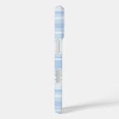 Babyblauwe strepen Case-Mate iPhone case (Achterkant / Rechts)