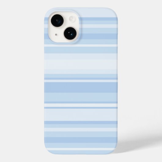 Babyblauwe strepen Case-Mate iPhone case (Achterkant)