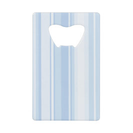 Babyblauwe strepen creditkaart flessenopener