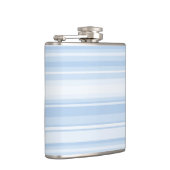 Babyblauwe strepen heupfles (Rechts)