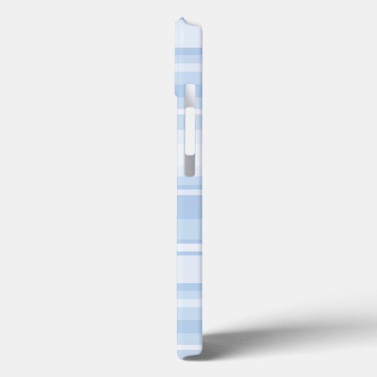 Babyblauwe strepen Hoesje-Mate iPhone draagtas Case-Mate iPhone Case (Achterkant / Links)