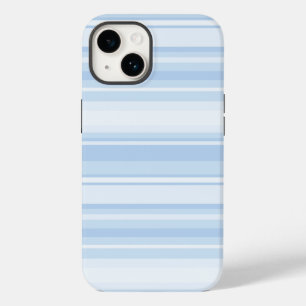 Babyblauwe strepen iPhone 14 hoesje