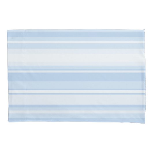 Babyblauwe strepen kussensloop (Voorkant)