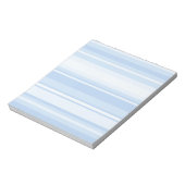 Babyblauwe strepen notitieblok (Linkerzijde)