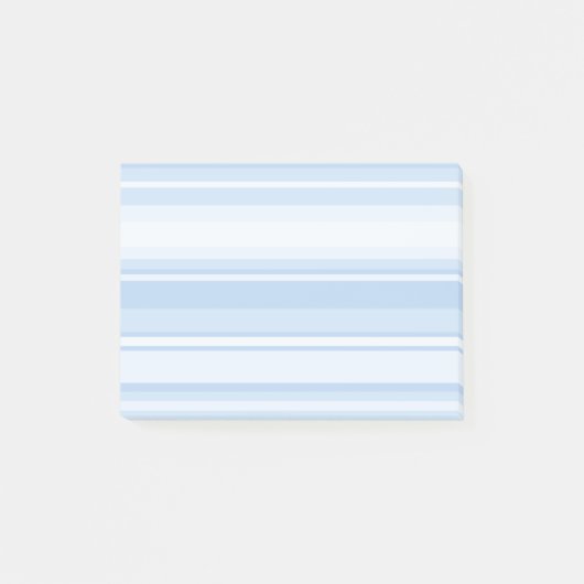 Babyblauwe strepen post-it® notes (Voorkant)
