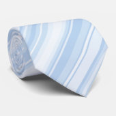 Babyblauwe strepen stropdas (Opgerold)