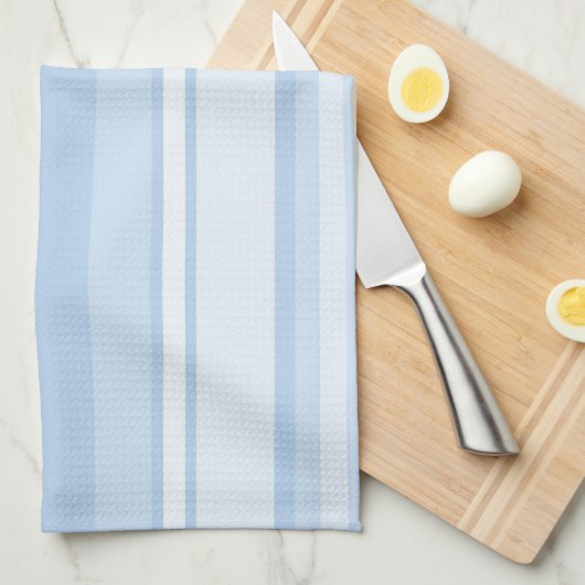 Babyblauwe strepen theedoek (Quarter Fold)