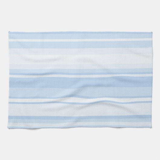 Babyblauwe strepen theedoek (Horizontaal)