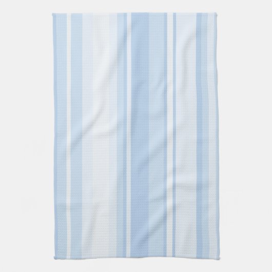 Babyblauwe strepen theedoek (Verticaal)