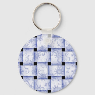 babyblauwe weve-sleutelhanger sleutelhanger