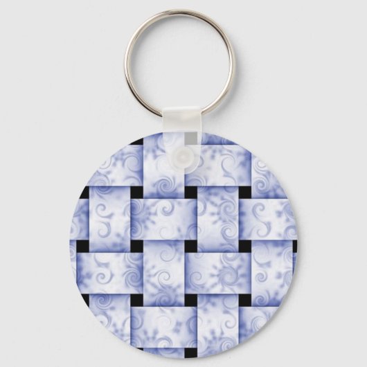 babyblauwe weve-sleutelhanger sleutelhanger (Voorkant)