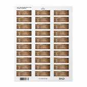 Babybloem in Rustic Mason Jar & Lights Etiket (Full Sheet)