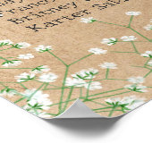 Babybloemen - Rustic Wedding Seating Chart Poster (Hoek)