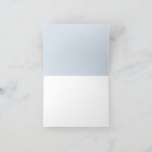 BabyBlue Gingham gepersonaliseerd gevouwen dank u Notitiekaartje (Binnen)