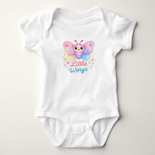 Babybody Little Wings Vlindertje Romper (Voorkant)