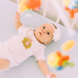 Babybody So Cute konijn schattig en gele bloemen Romper