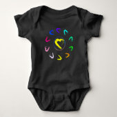 Babybodysuit met zonsopgangharten romper (Voorkant)