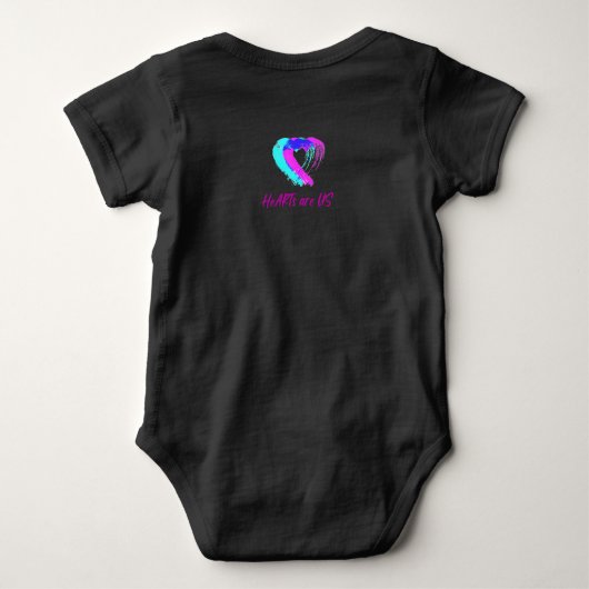 Babybodysuit met zonsopgangharten romper (Achterkant)