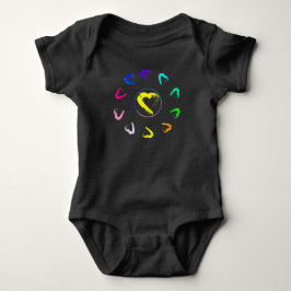 Babybodysuit met zonsopganghartjes romper