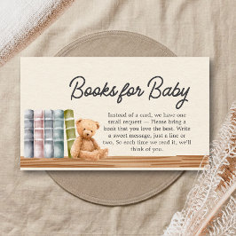 Babyboeken & Brunch Neutrale Showerboeken voor Bab Informatiekaartje
