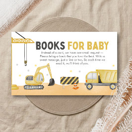 Babyboeken voor babyborrel 'Onder Constructie' Informatiekaartje