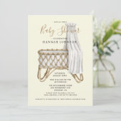 Babyboho moderne baby shower kaart (Staand voorkant)