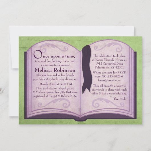 Babybook Shower-uitvindingen Kaart (Voorkant)