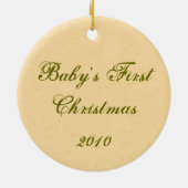  babyboomer voor de eerste kerstdag keramisch ornament (Achterkant)