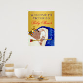 Babyborrel bord 'Ethische prins' Poster (Keuken)