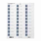 Babyborrel met blauwe jeans etiket (Full Sheet)