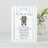 Babyborrel met blauwe jeans kaart (Staand voorkant)
