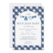 Babyborrel met blauwe jeans