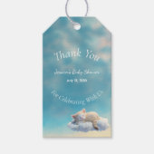 Babyborrel met Kitten In The Clouds Cadeaulabel (Voorkant)