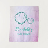 Babyborrel met zeeschelpen wandkleed (Voorkant)