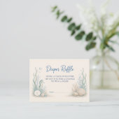 Babyborrel Onder de Zee Luier Raffle Kaart (Staand voorkant)