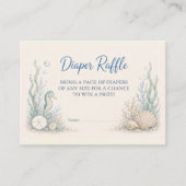 Babyborrel Onder de Zee Luier Raffle Kaart (Voorkant)