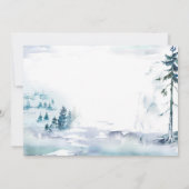 Babyborrel per post | Winter Kerst Baby Shower Kaart (Achterkant)