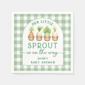 Babyborrel servetten Little Sprout (Voorkant)