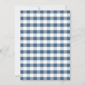 Babyborrel uitnodiging Blue Jean Bear (Achterkant)