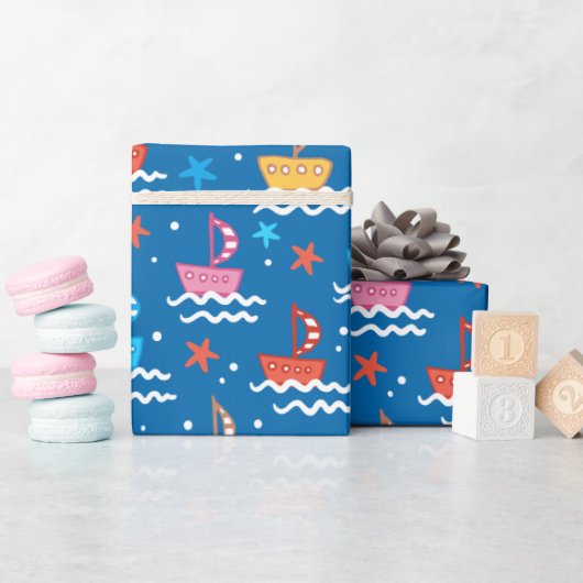 Babyboten Cadeaupapier (Baby Shower)
