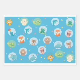 Babyboy, babydoucadeau inpakpapier vel