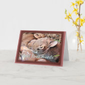 BAbyBunnies- elke gelegenheid- aanpasbaar Kaart (Gele Bloem)