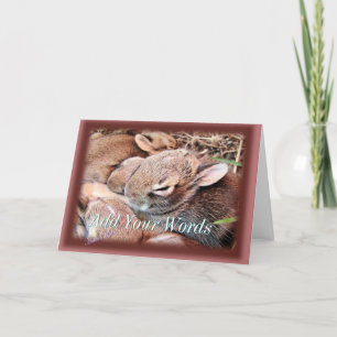 BAbyBunnies-iedere gelegenheid-maatwerk Kaart