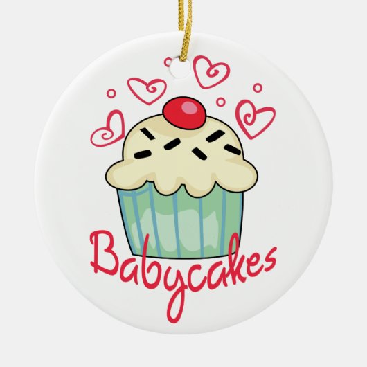 Babycakes Keramisch Ornament (Voorkant)