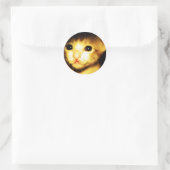 Babycat Ronde Sticker (Tas)