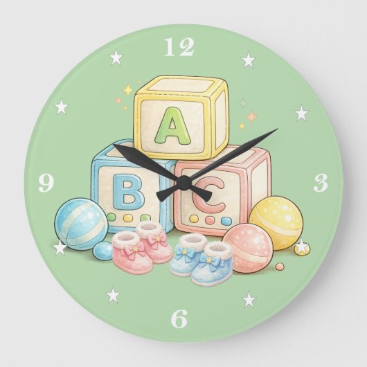 BABYCLOCK-ABCBLOCKS-C - Klokken (Voorkant)
