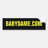 BABYDAME.COM-Bumpersticker Bumpersticker (Voorkant)