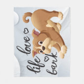 Babydeken - Hond Fleece Deken (Voorkant)