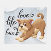 Babydeken - Hond Fleece Deken (Voorkant (Horizontaal))