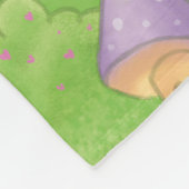 Babydeken met champignons fleece deken (Hoek)